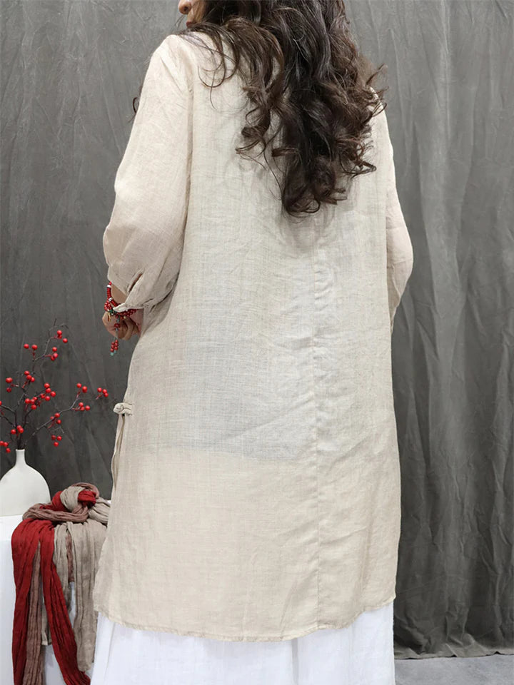 Isola Ramie Embroidered Blouse