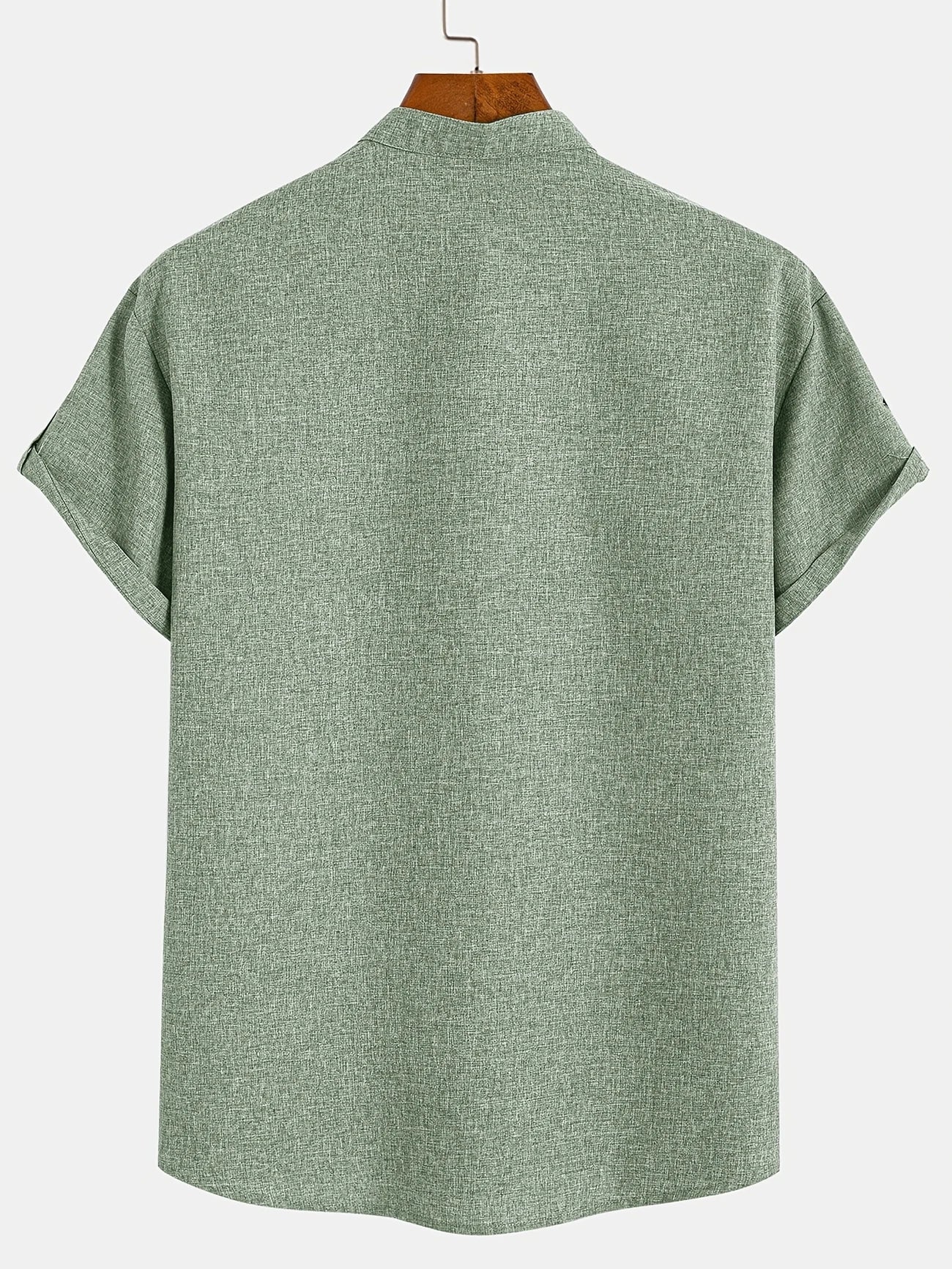 Marano - Elegant Short Sleeve Shirt With Stand-Up Collar