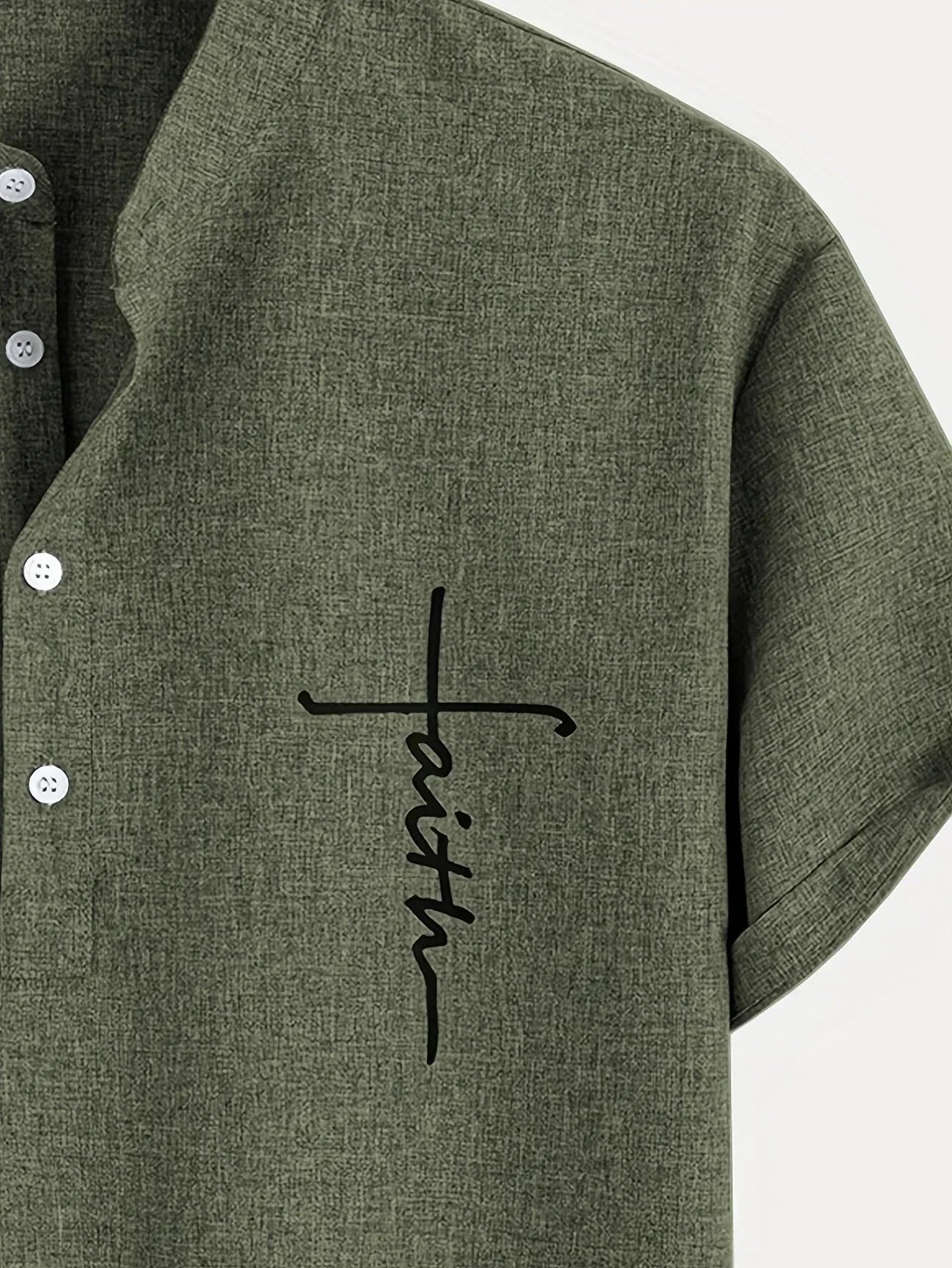 Marano - Elegant Short Sleeve Shirt With Stand-Up Collar