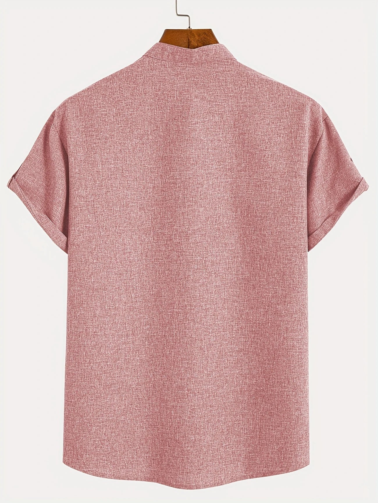 Marano - Elegant Short Sleeve Shirt With Stand-Up Collar