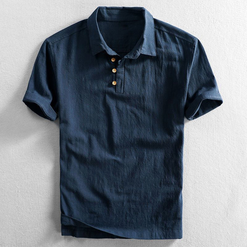 Lorenzo | Linen Polo Shirt