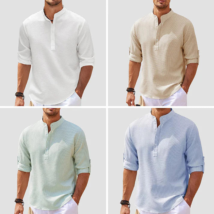 Sereno Linen Henley Shirt