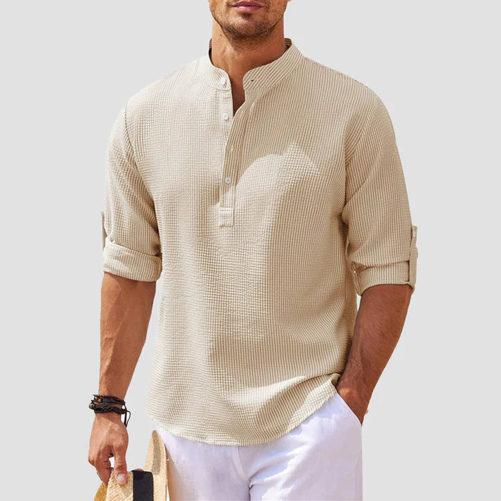 Sereno Linen Henley Shirt