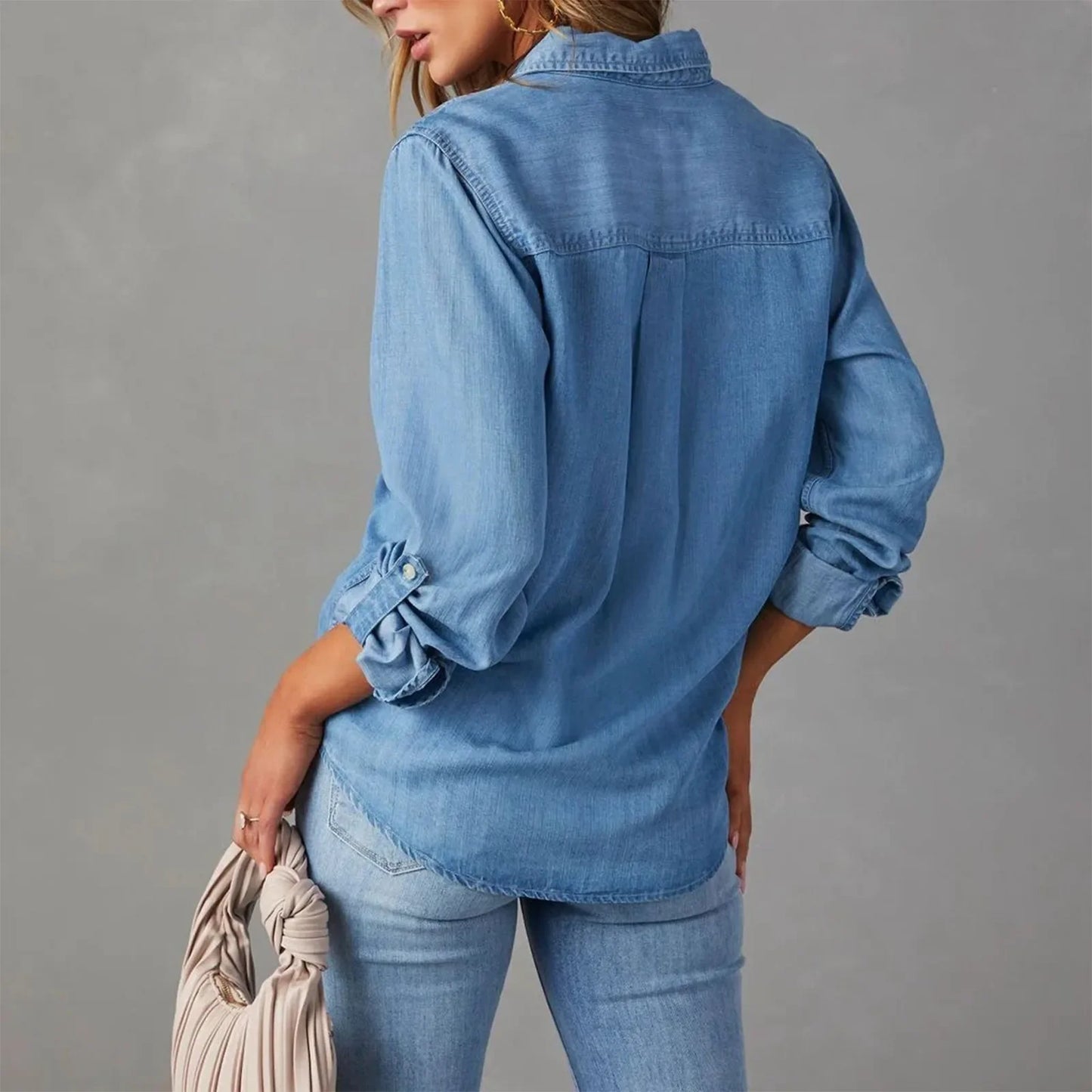 Mirabella Chambray Button-Up Shirt
