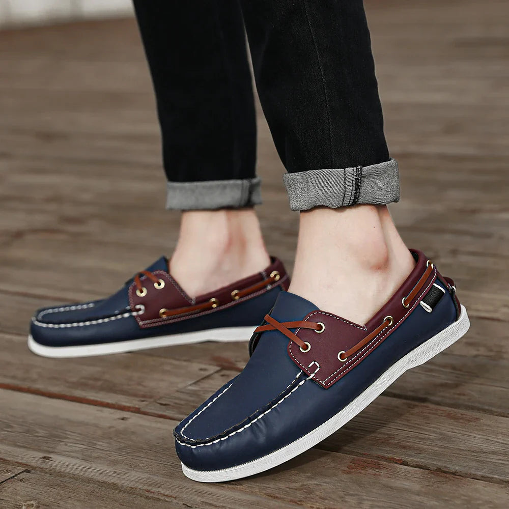 Rafaele Contrast Stitch Loafers