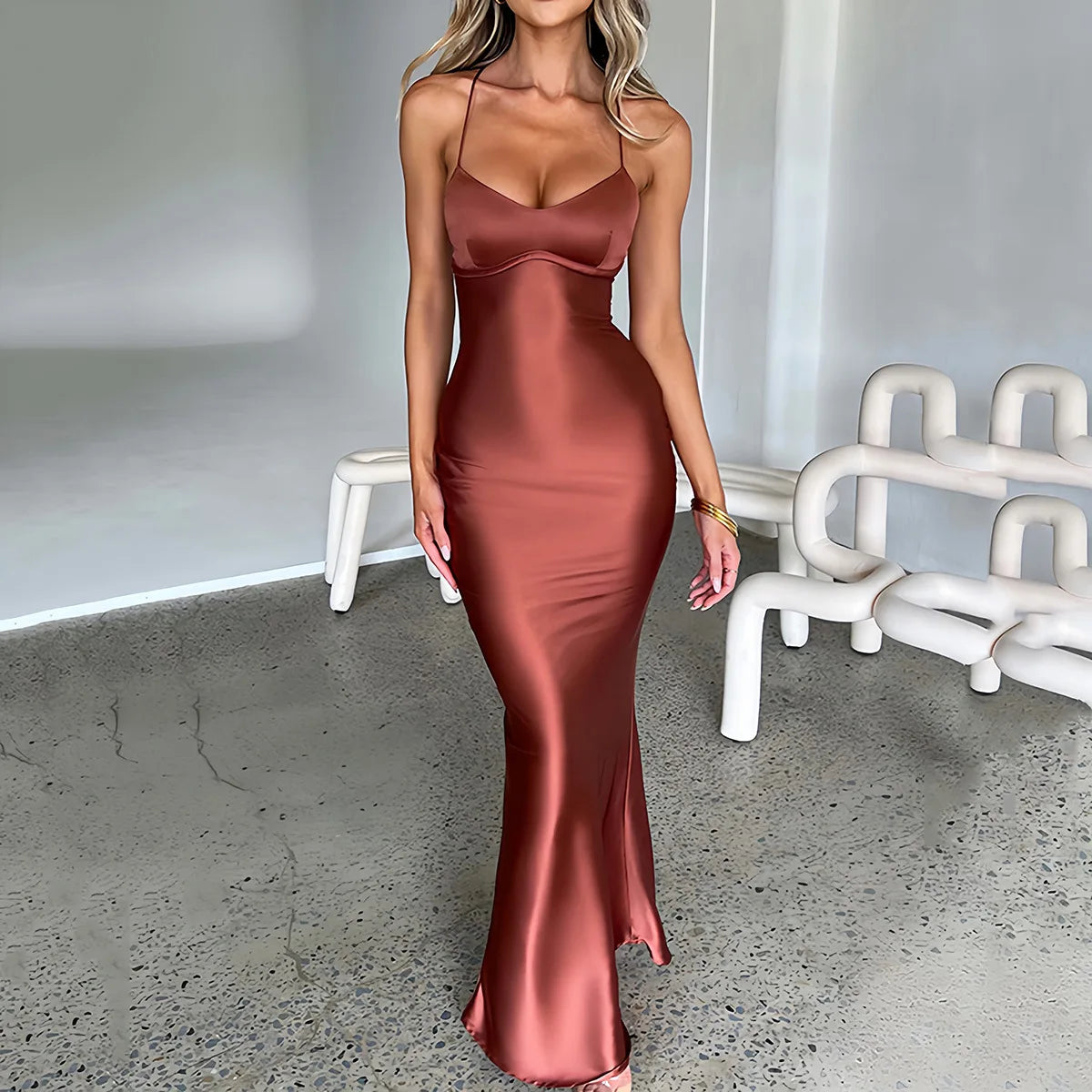Caterina Backless Dress