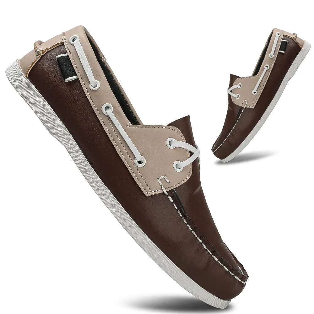 Rafaele Contrast Stitch Loafers