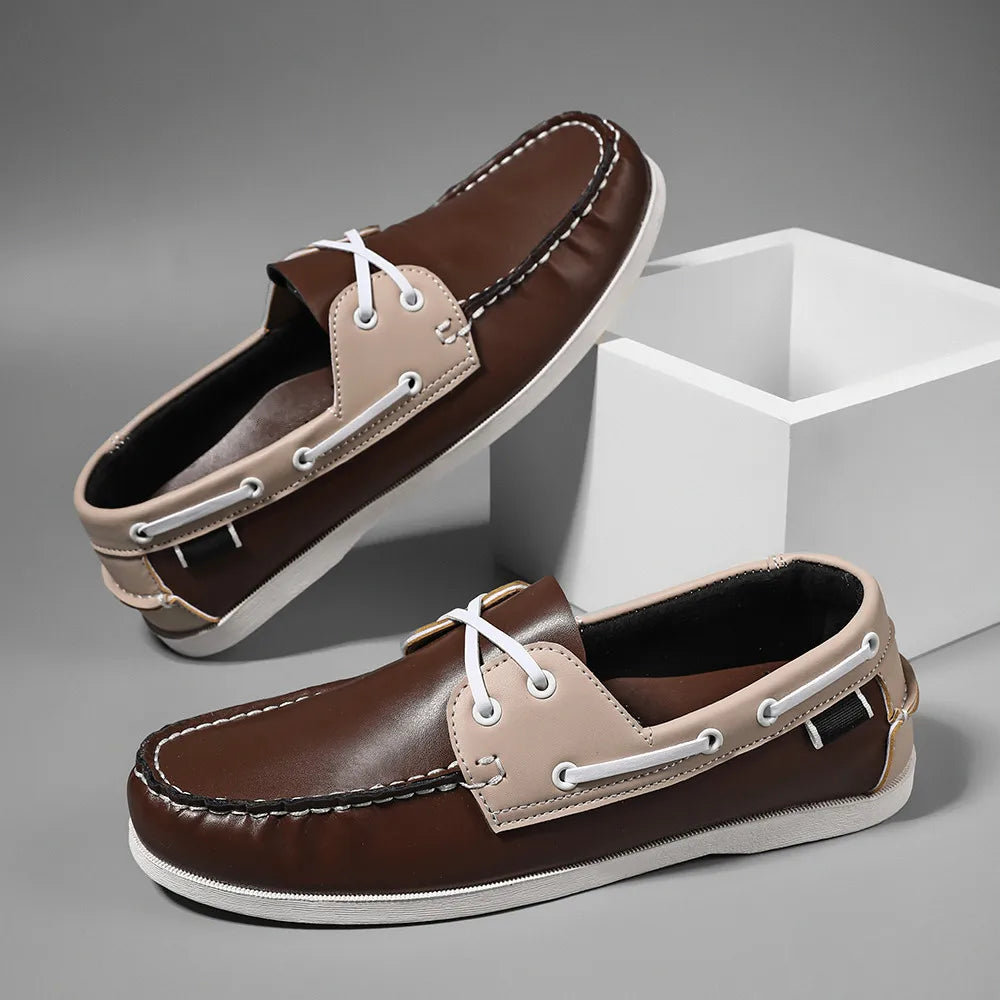 Rafaele Contrast Stitch Loafers