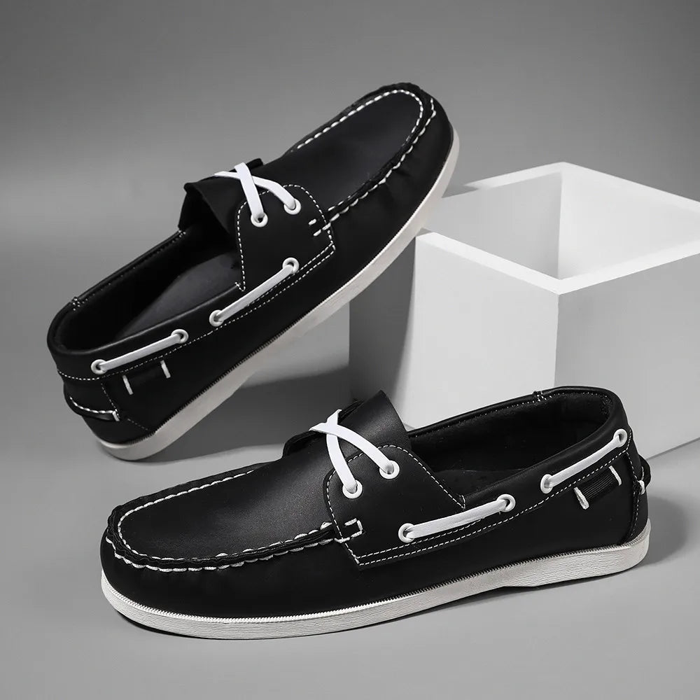 Rafaele Contrast Stitch Loafers