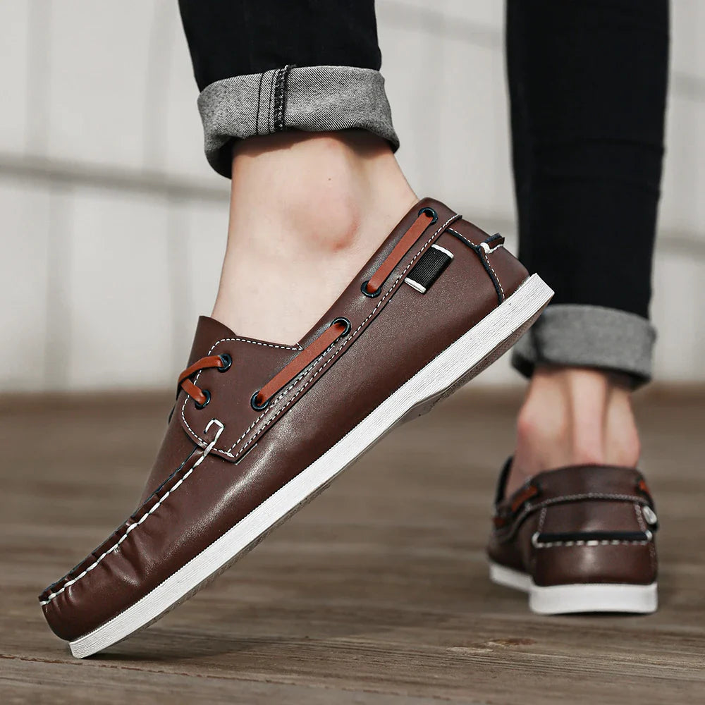 Rafaele Contrast Stitch Loafers