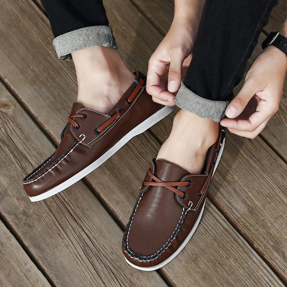 Rafaele Contrast Stitch Loafers