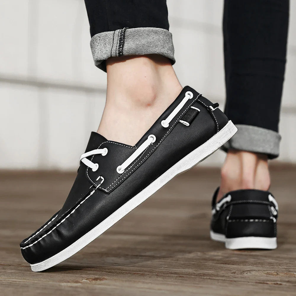 Rafaele Contrast Stitch Loafers