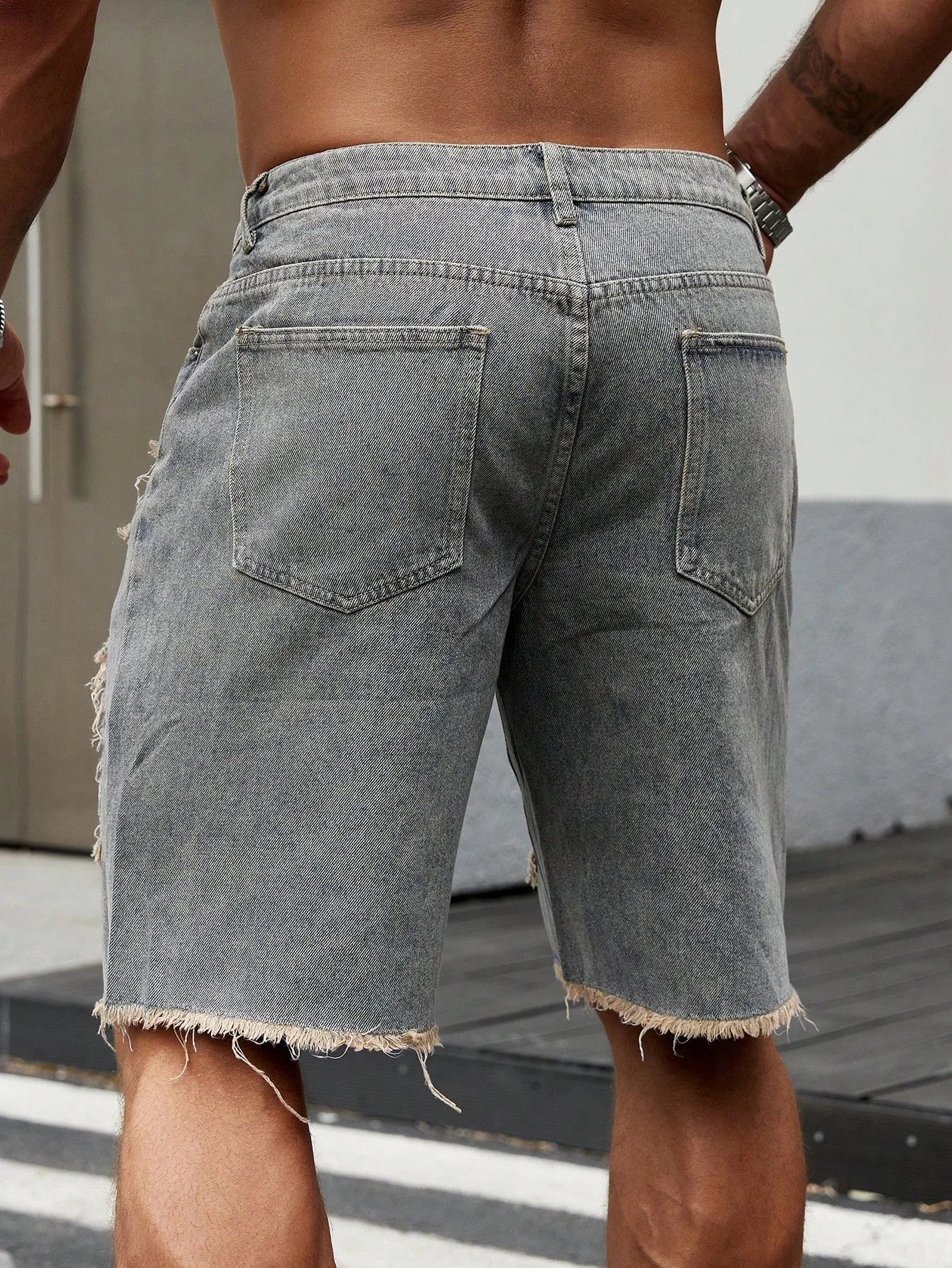 Aura Raw Cut Shorts