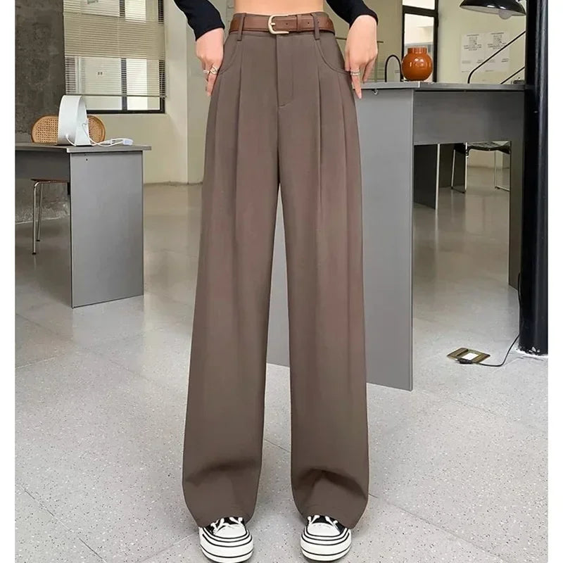 Claudia Breathable High Waist Leg Trousers