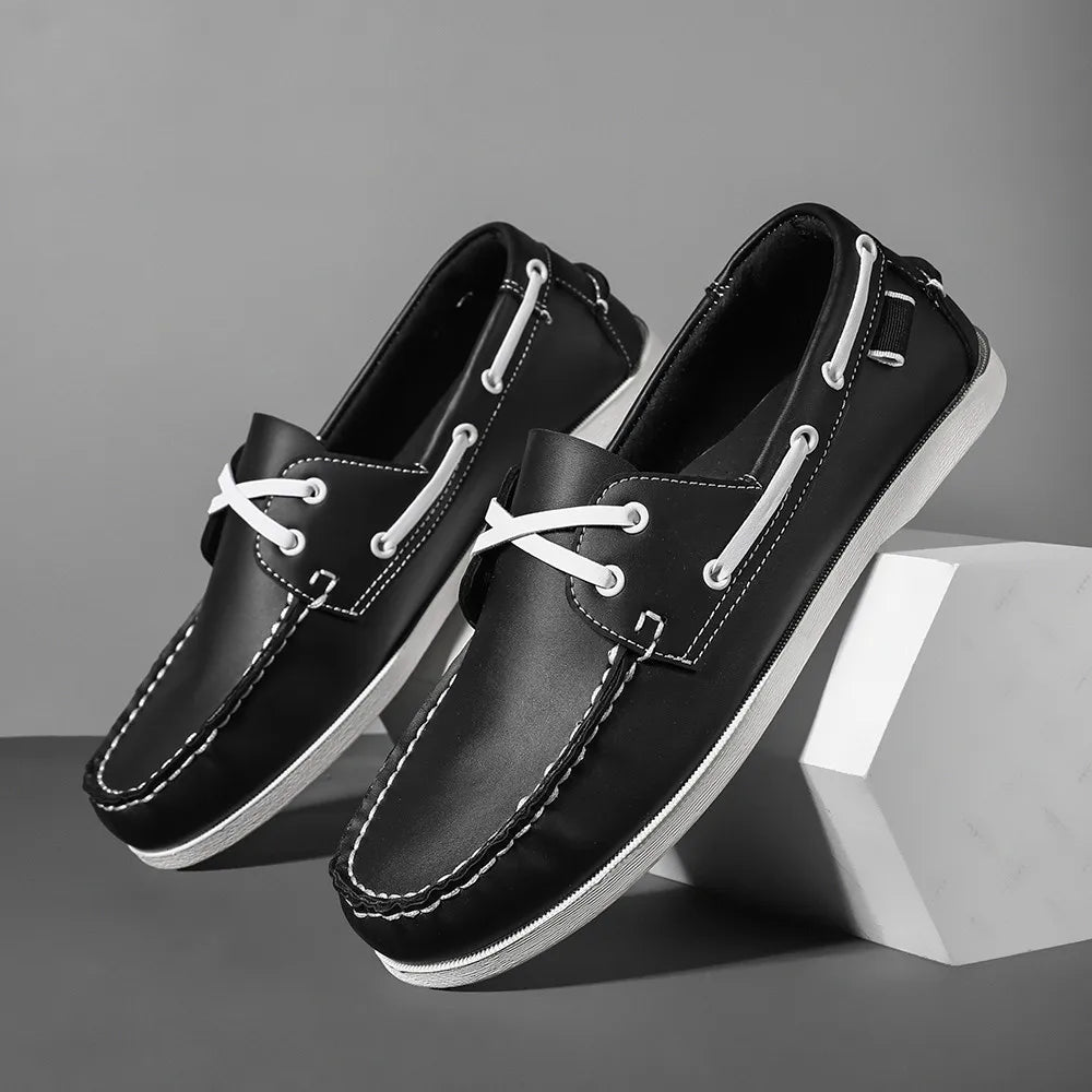 Rafaele Contrast Stitch Loafers
