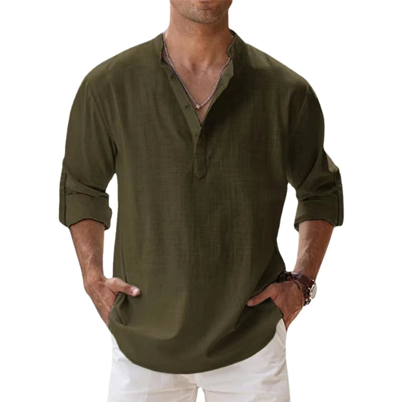 Uberto Cotton Linen Shirt