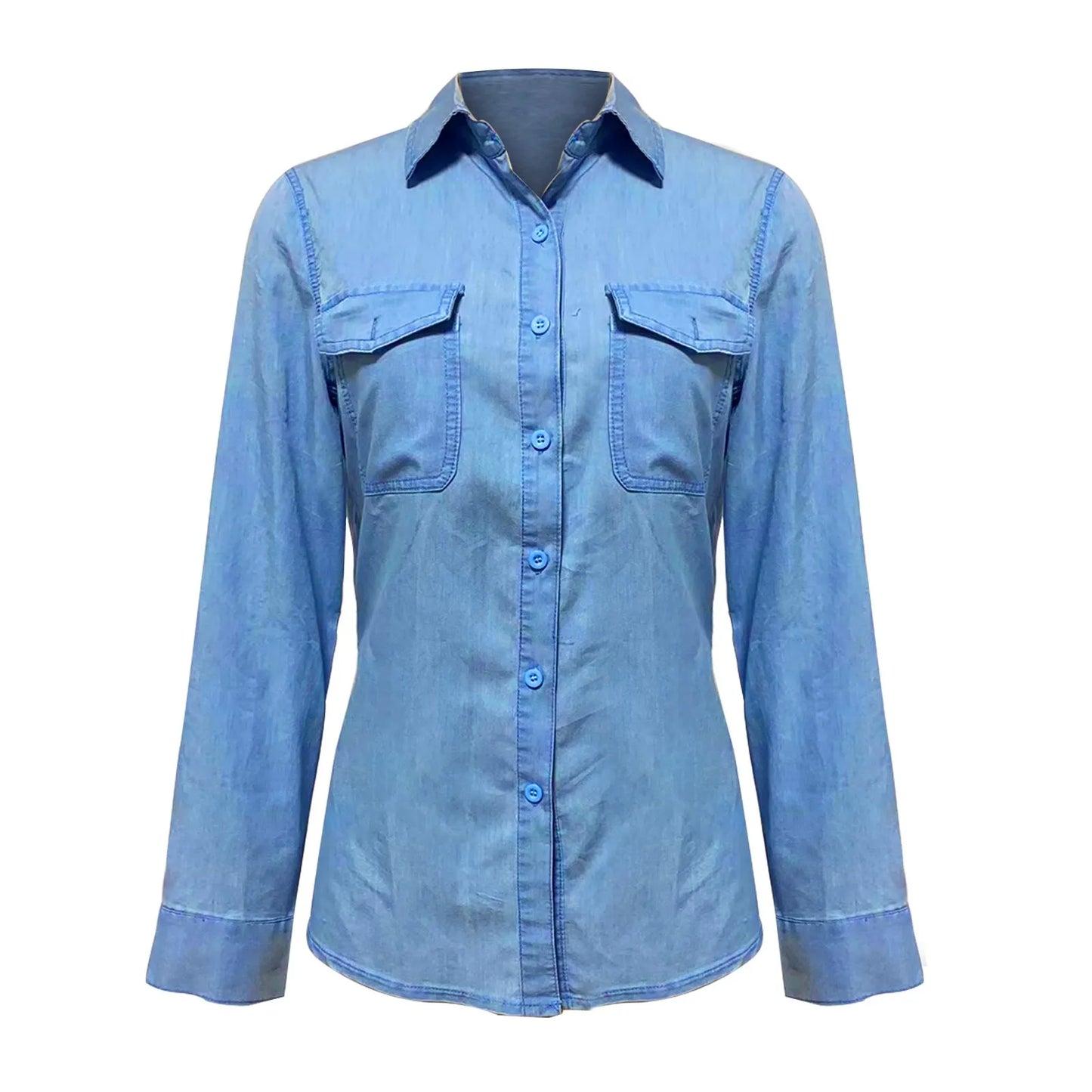 Mirabella Chambray Button-Up Shirt