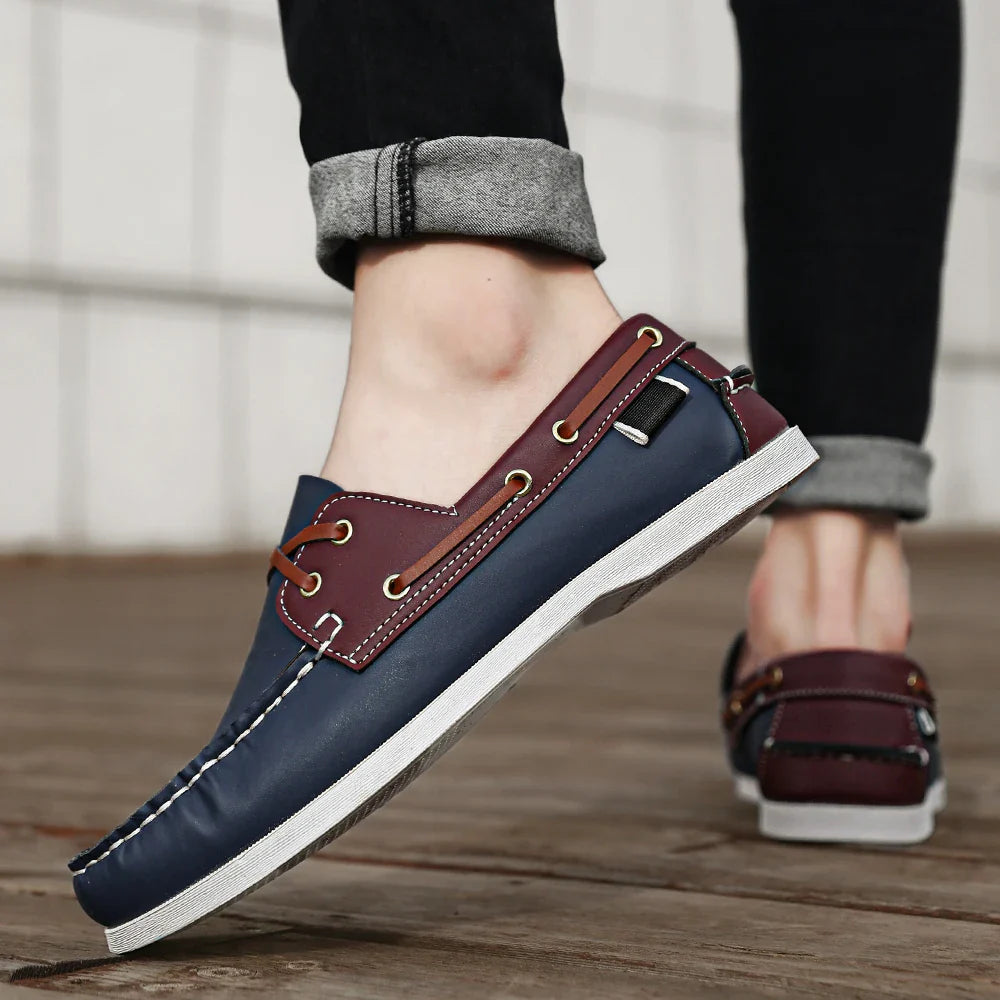 Rafaele Contrast Stitch Loafers
