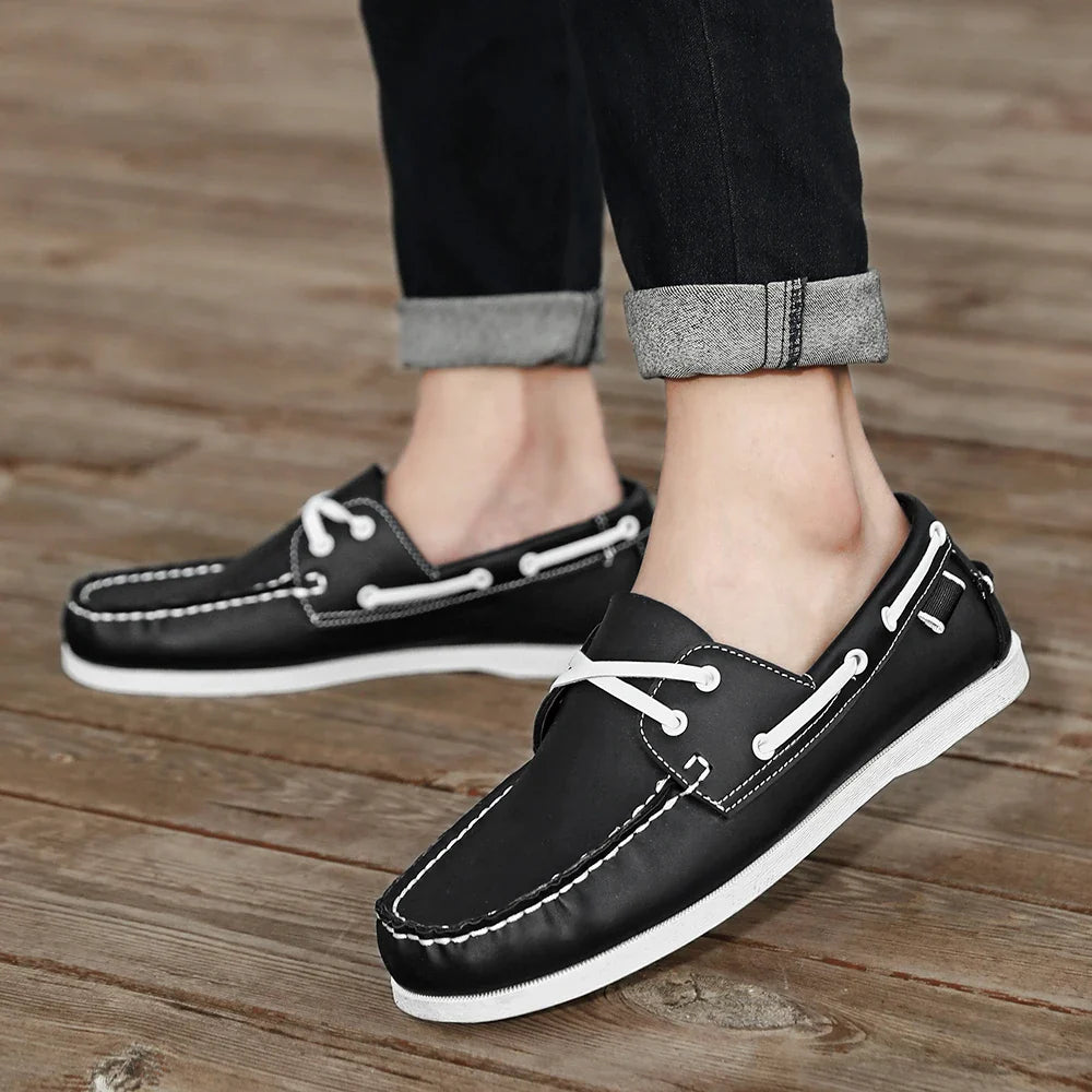Rafaele Contrast Stitch Loafers
