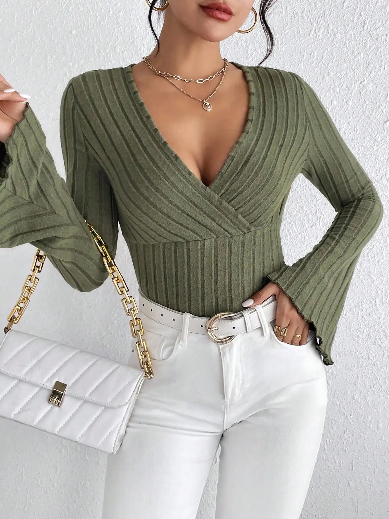 Teodora Slim Striped Top