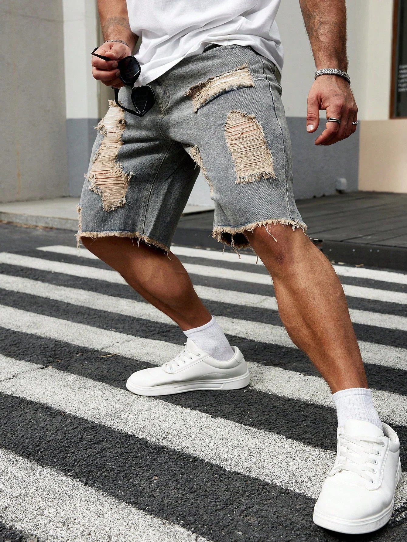 Aura Raw Cut Shorts