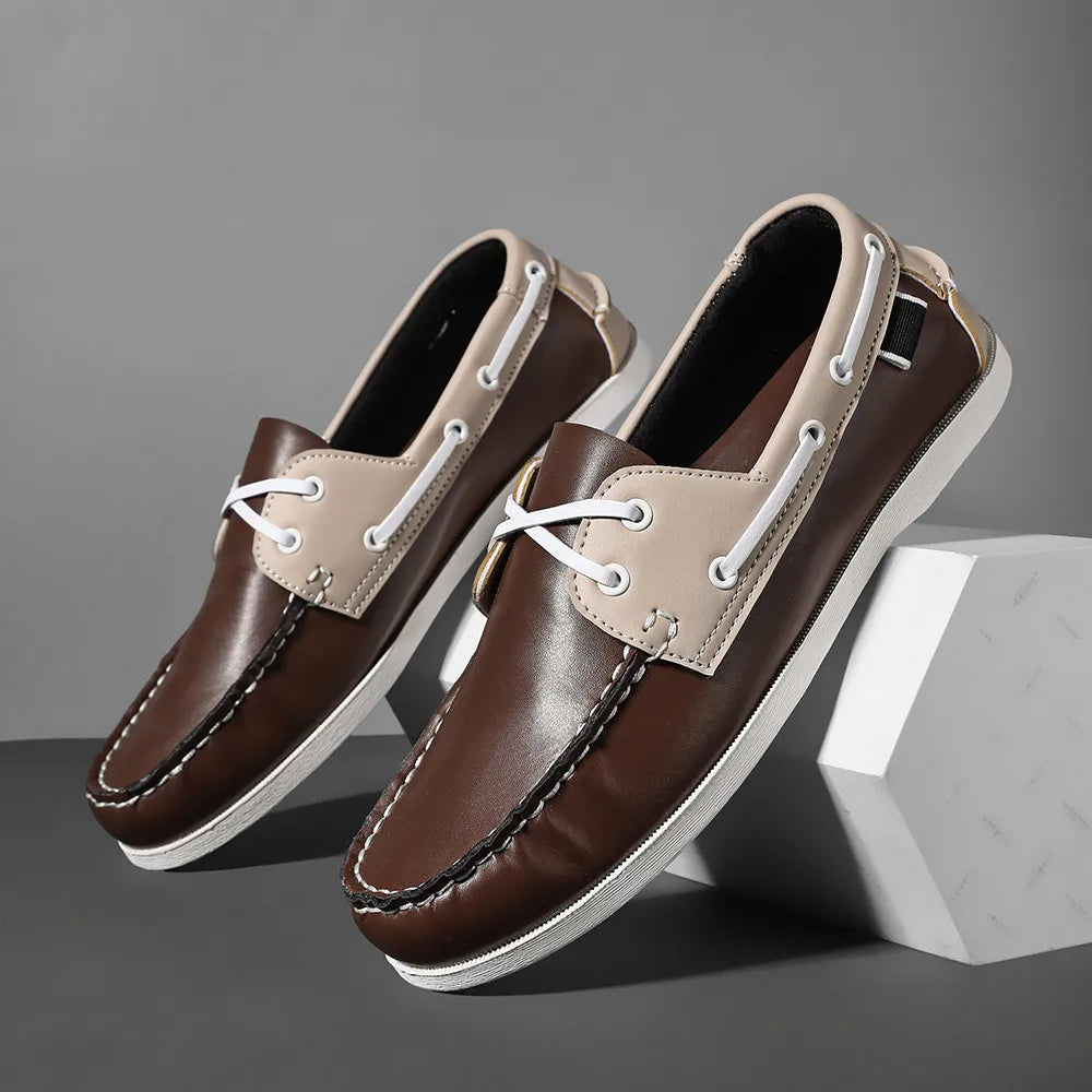 Rafaele Contrast Stitch Loafers