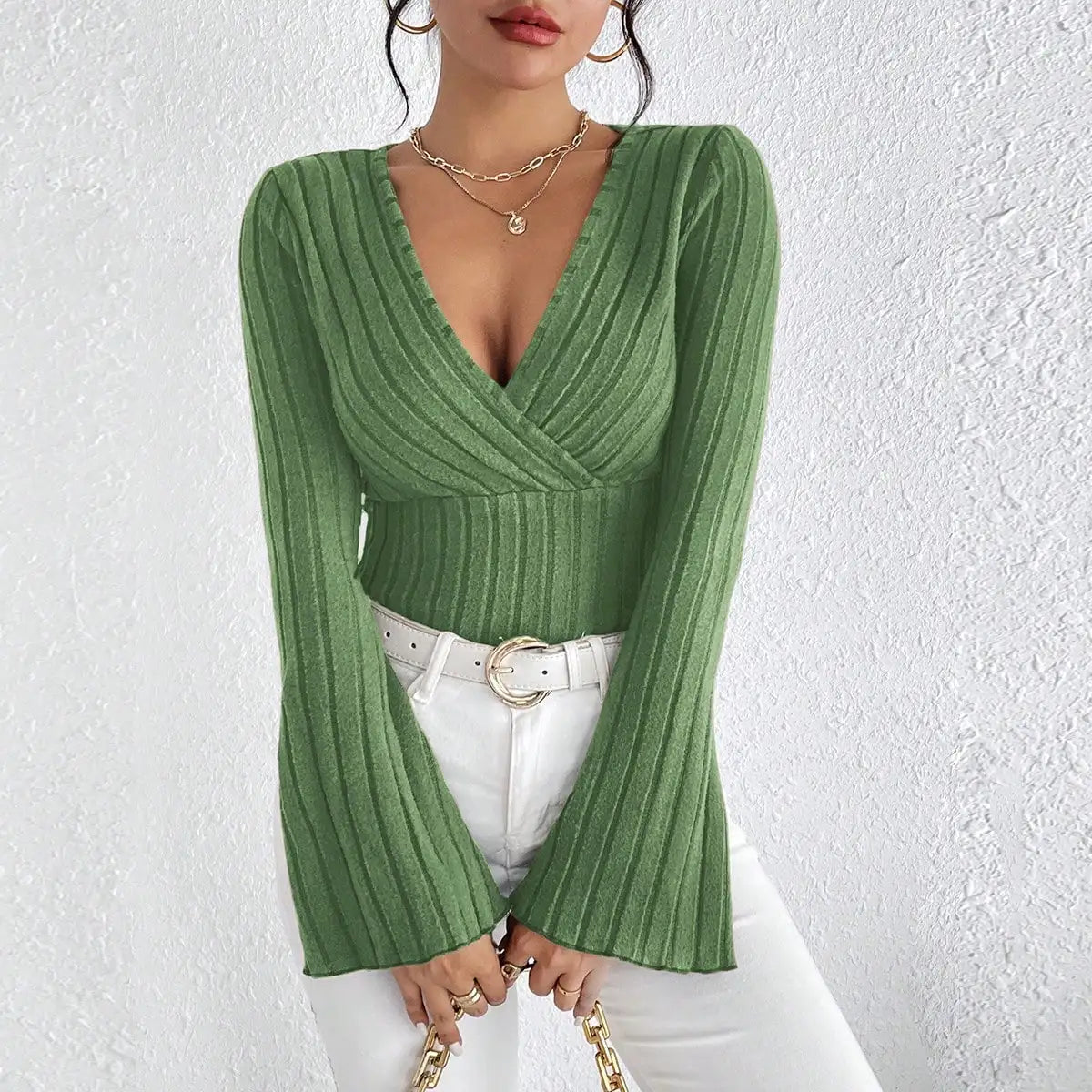 Teodora Slim Striped Top