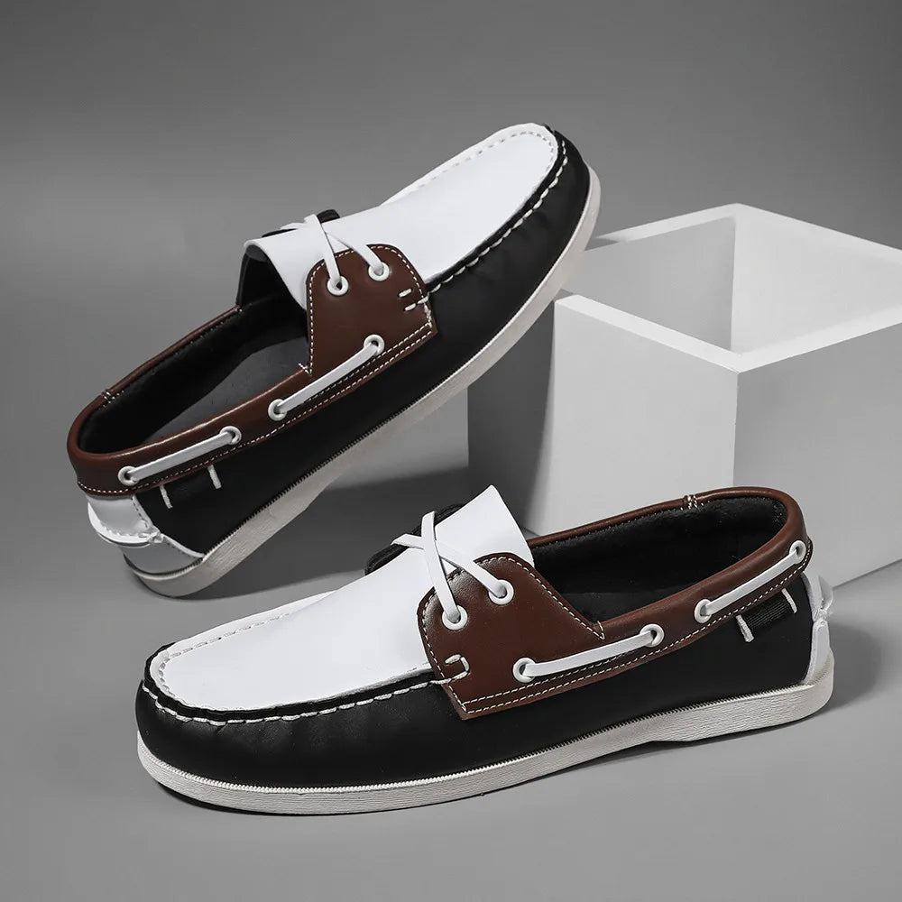 Rafaele Contrast Stitch Loafers