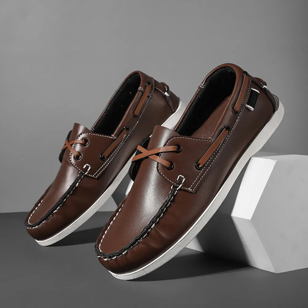 Rafaele Contrast Stitch Loafers
