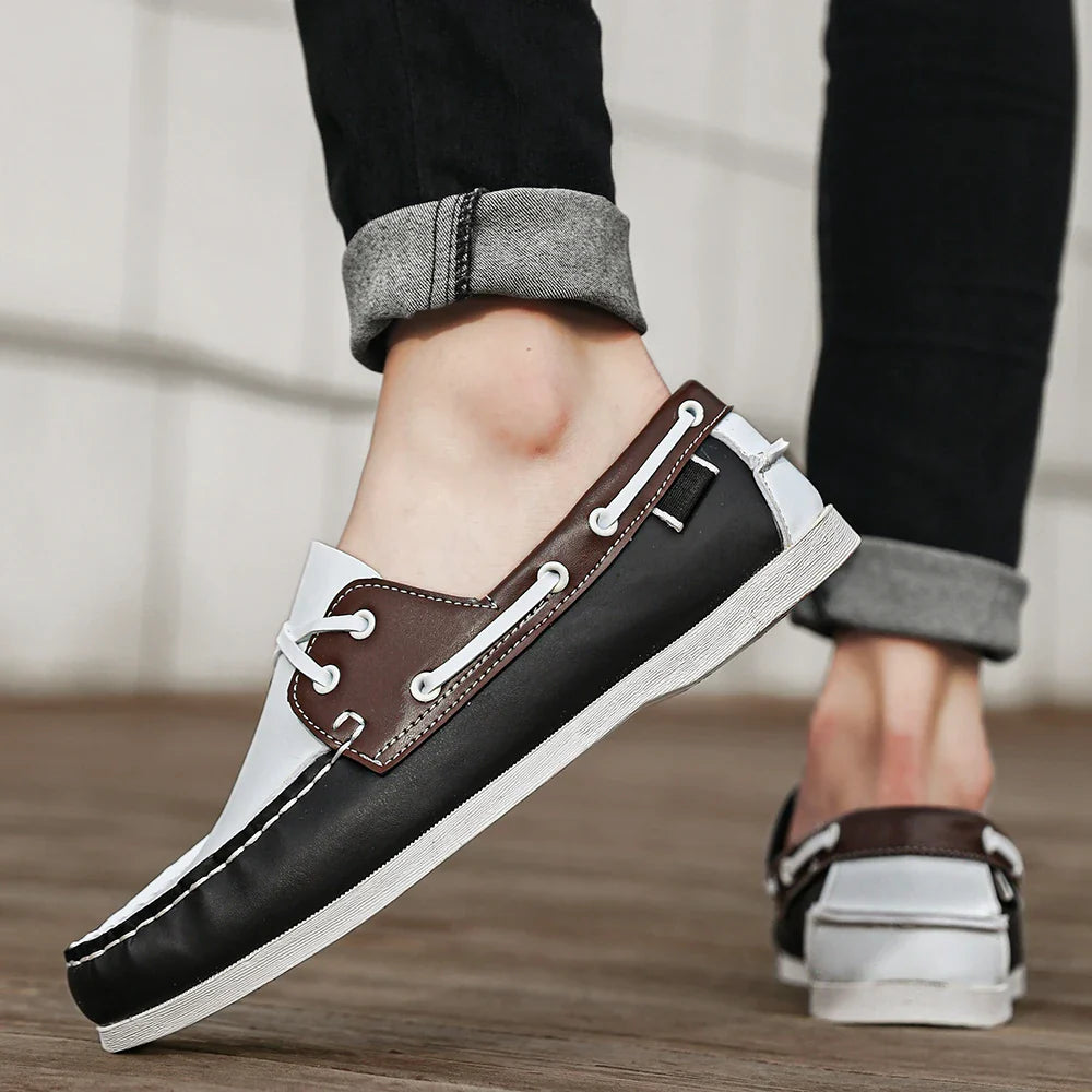 Rafaele Contrast Stitch Loafers
