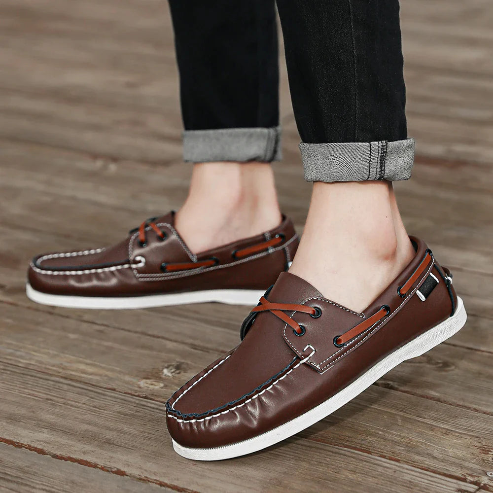 Rafaele Contrast Stitch Loafers