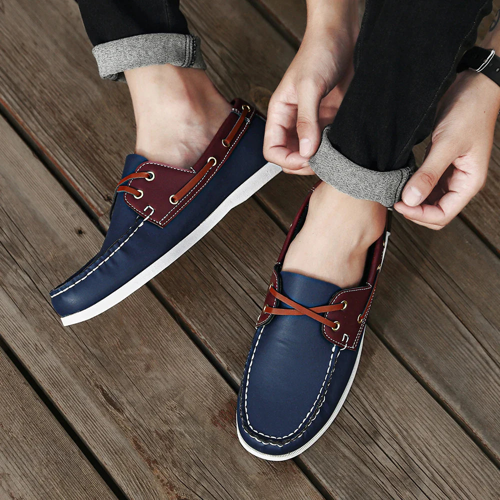 Rafaele Contrast Stitch Loafers
