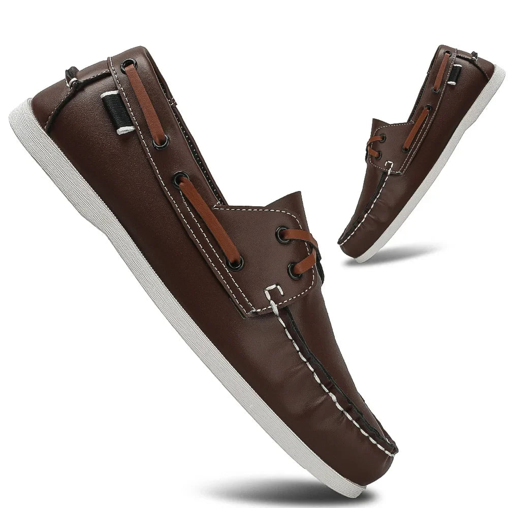 Rafaele Contrast Stitch Loafers