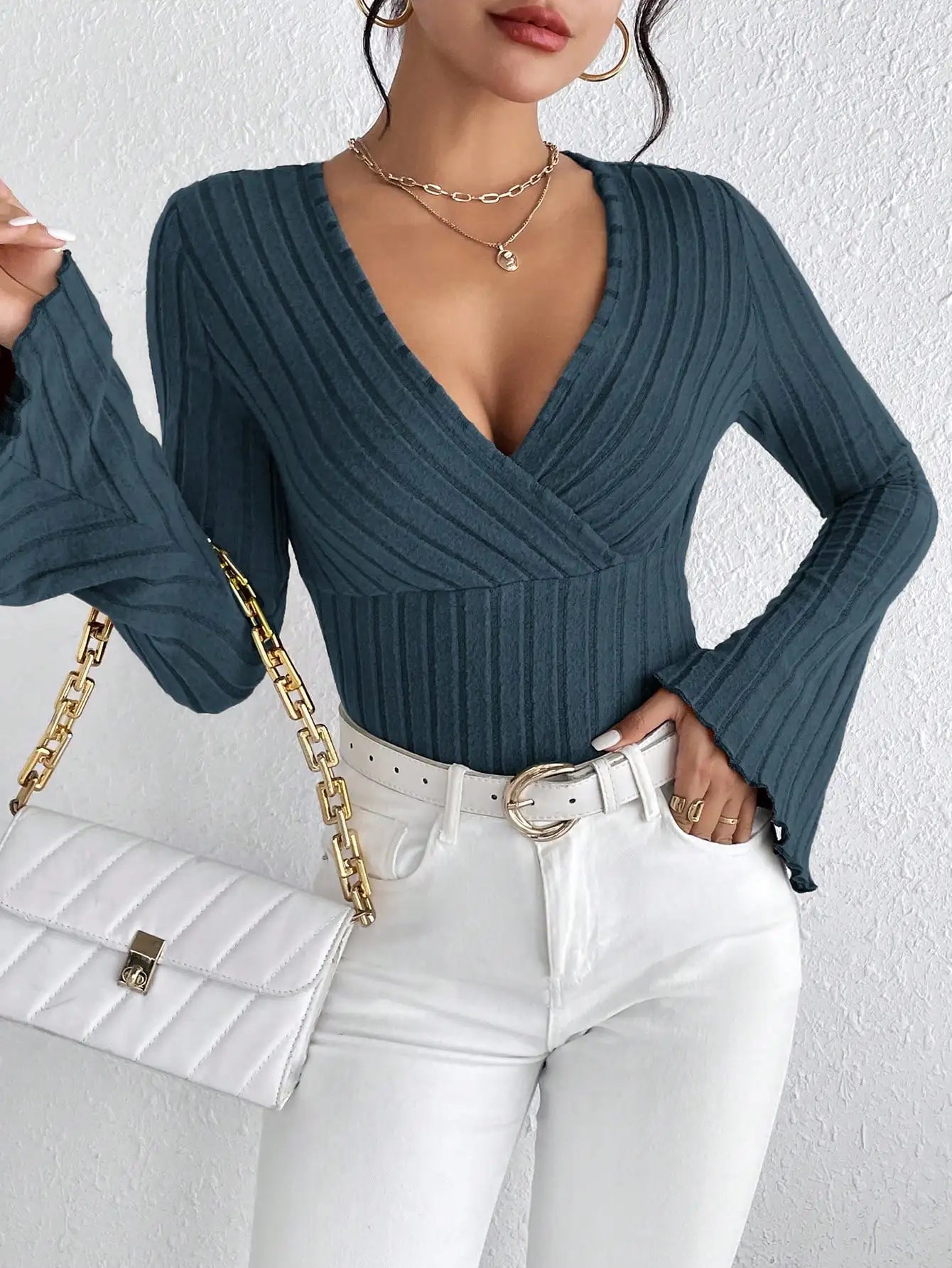 Teodora Slim Striped Top