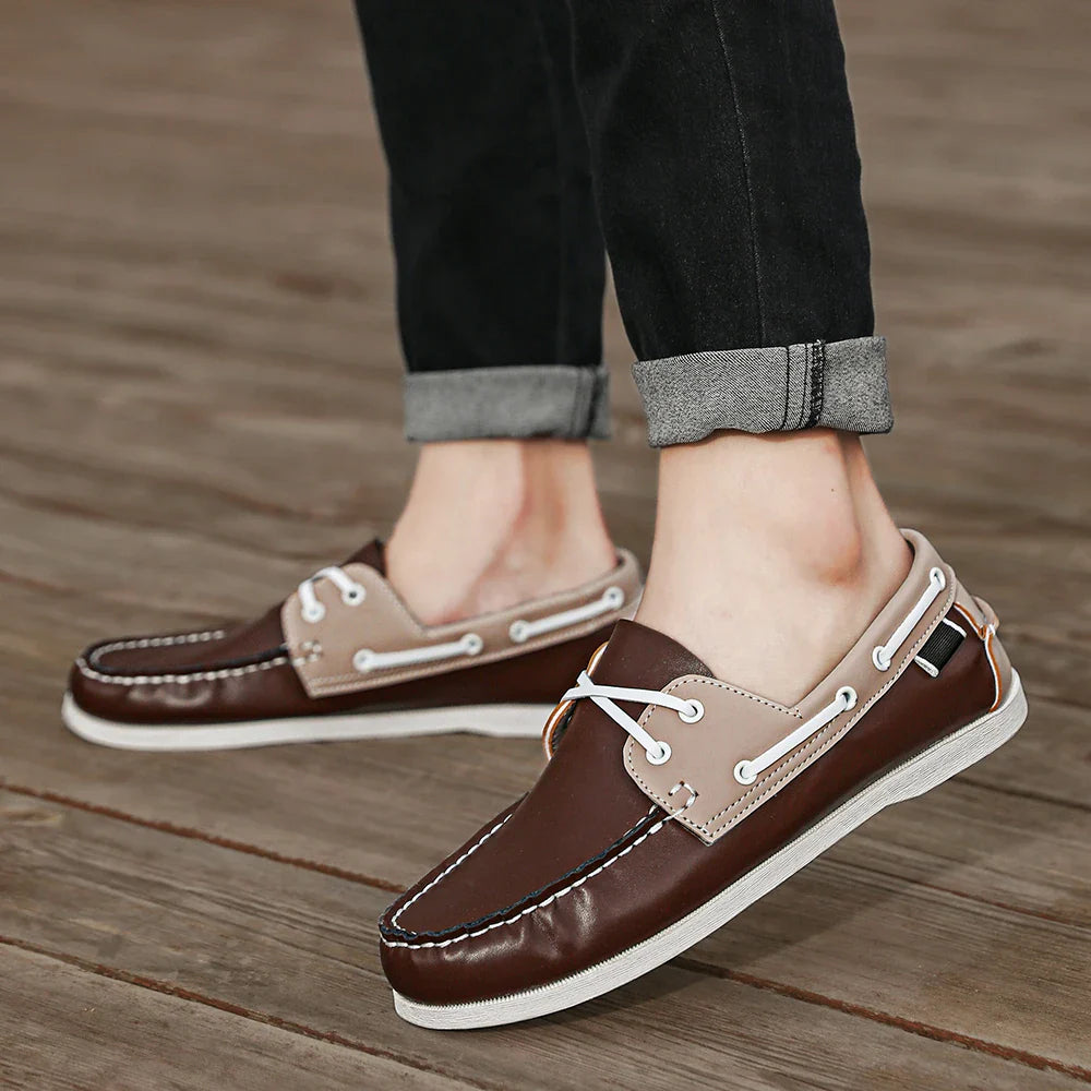 Rafaele Contrast Stitch Loafers