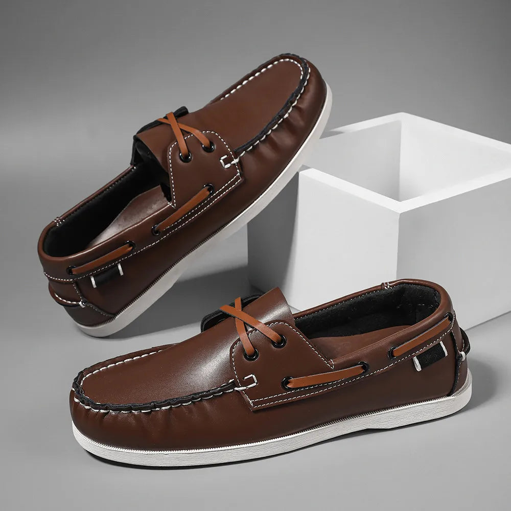 Rafaele Contrast Stitch Loafers