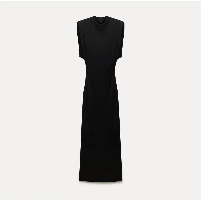Serena Black Midi Dress