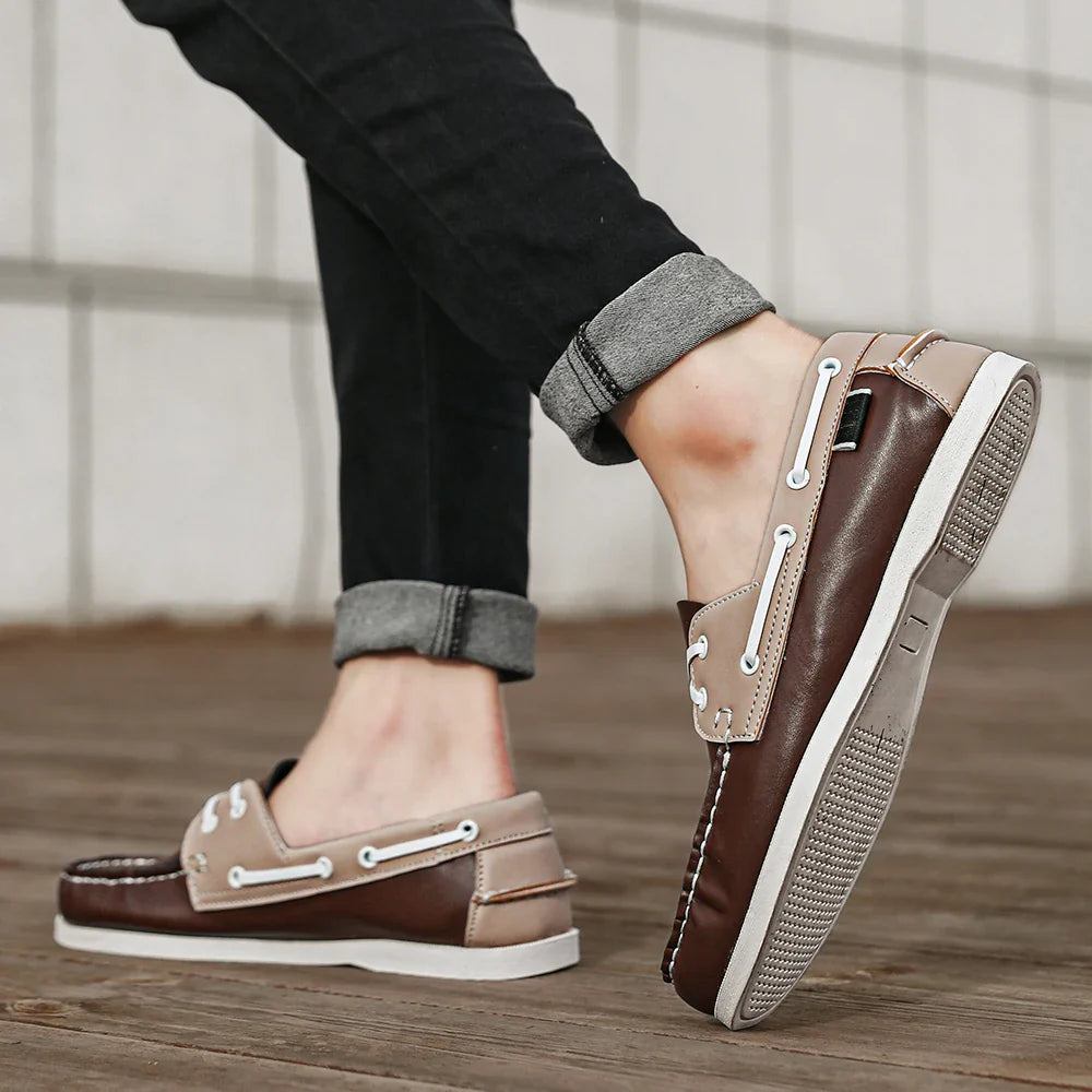 Rafaele Contrast Stitch Loafers