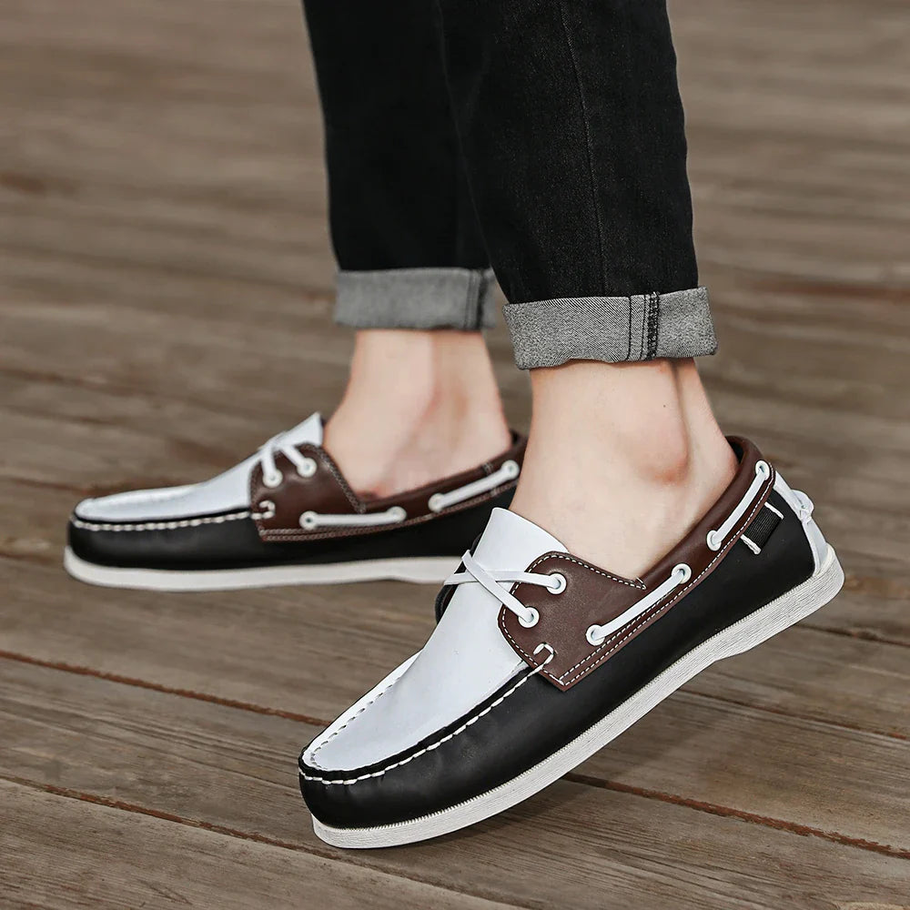 Rafaele Contrast Stitch Loafers