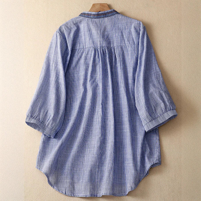 Fiorella Linen Blouse