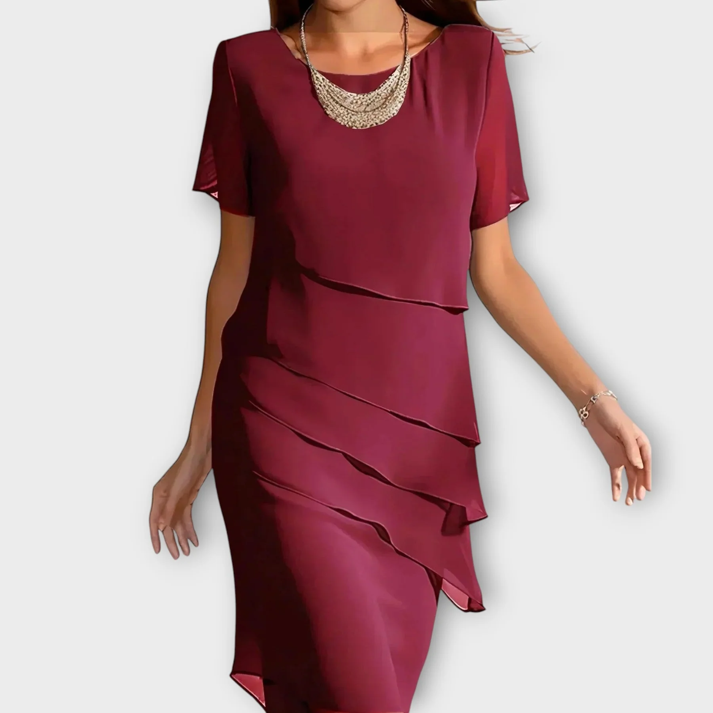 Giulia Silhouette Drape Dress