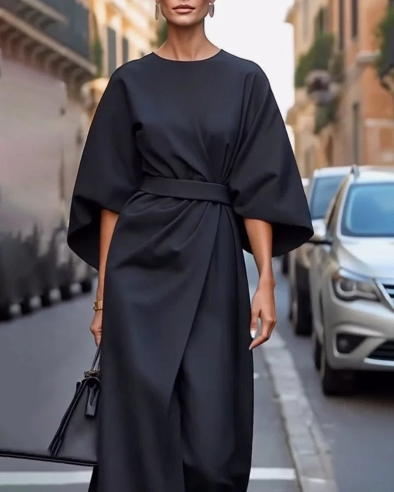 Celestine Belted Midi Dress