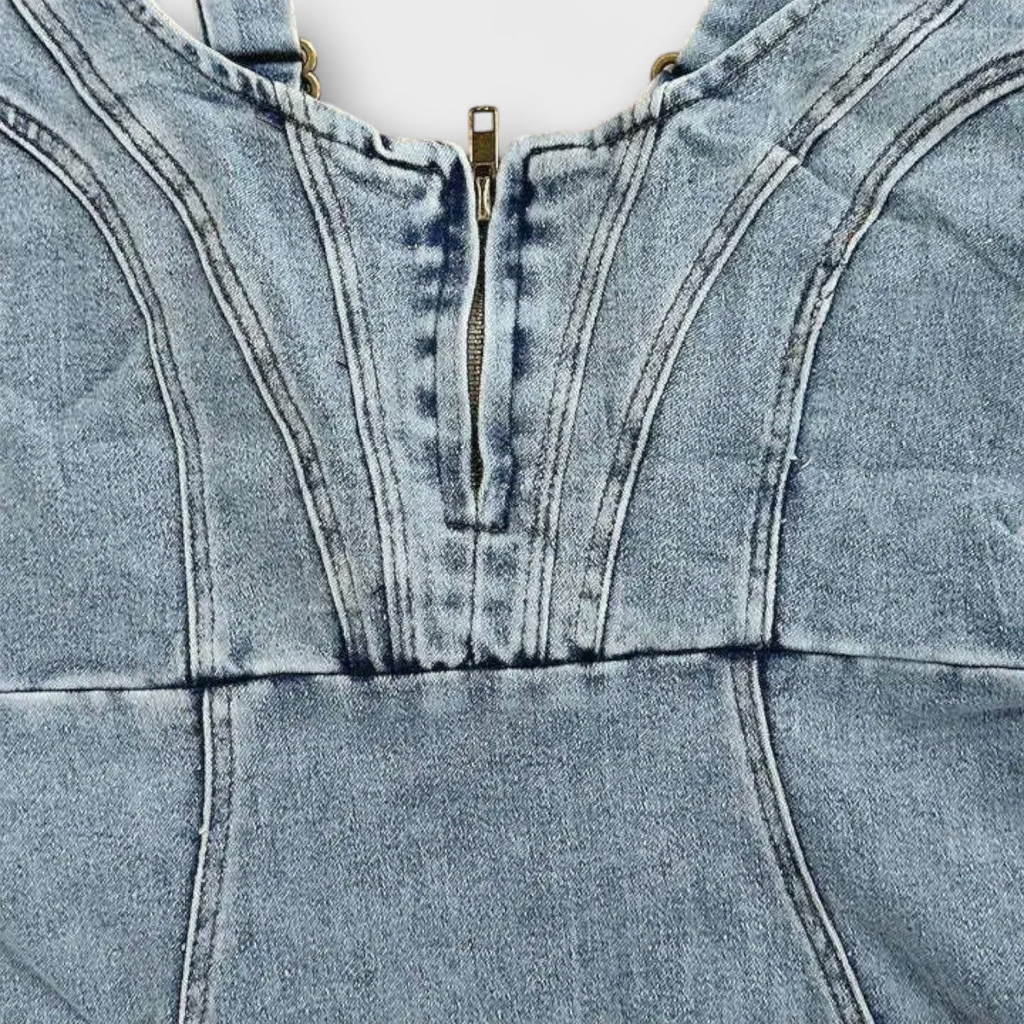 Gianna - Denim Dress with Adjustable Straps