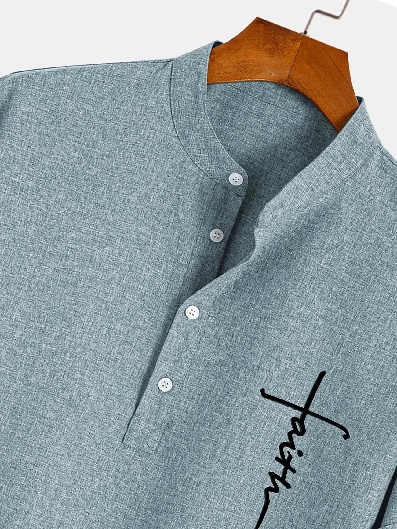 Marano - Elegant Short Sleeve Shirt With Stand-Up Collar
