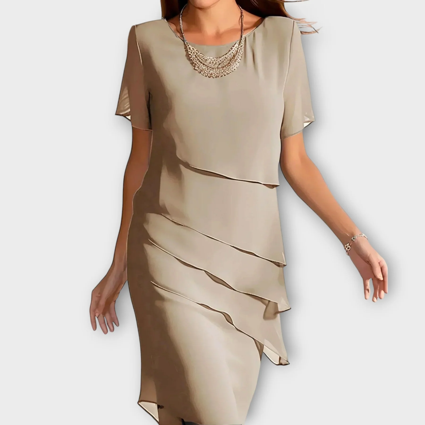 Giulia Silhouette Drape Dress
