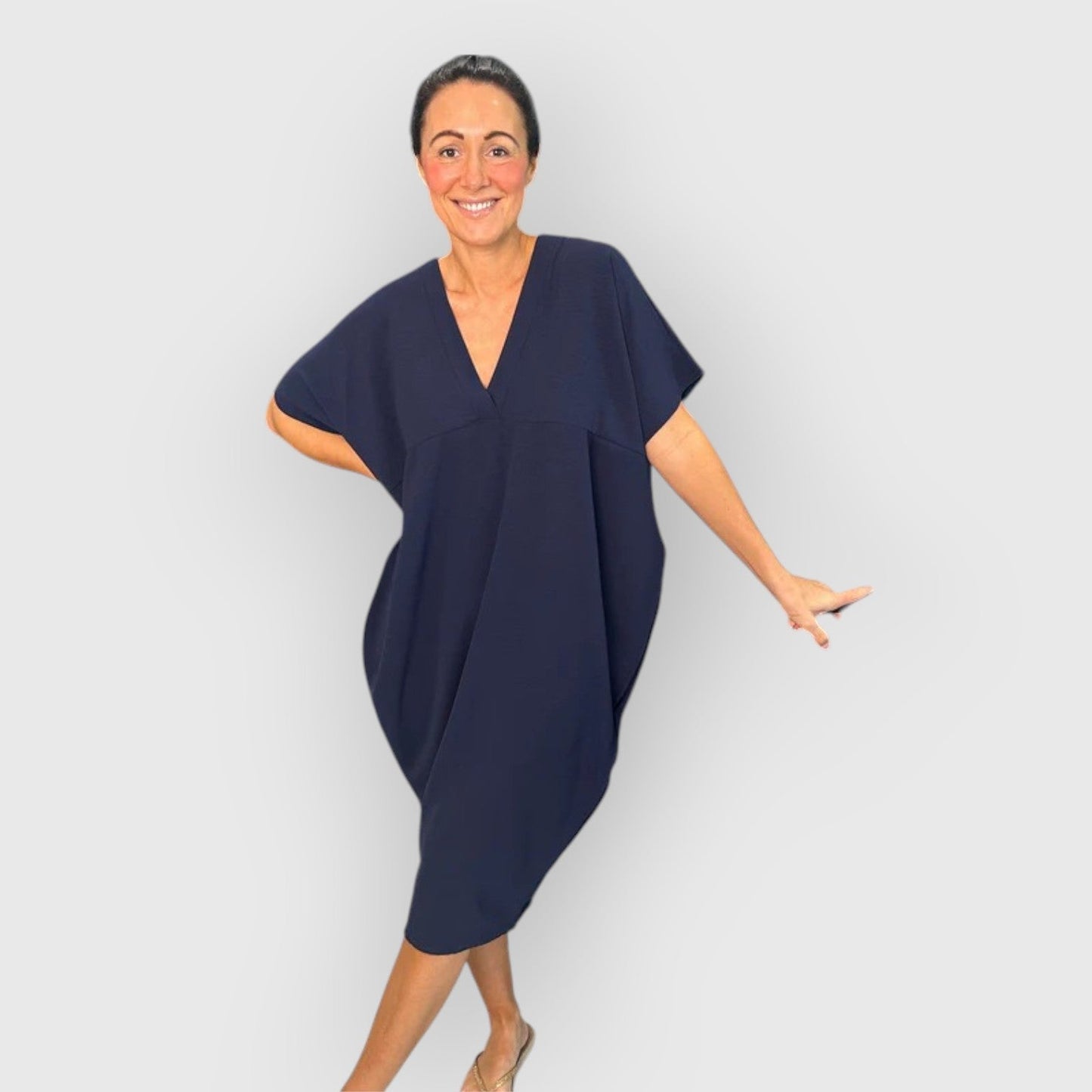 Luciana V Neck Dress