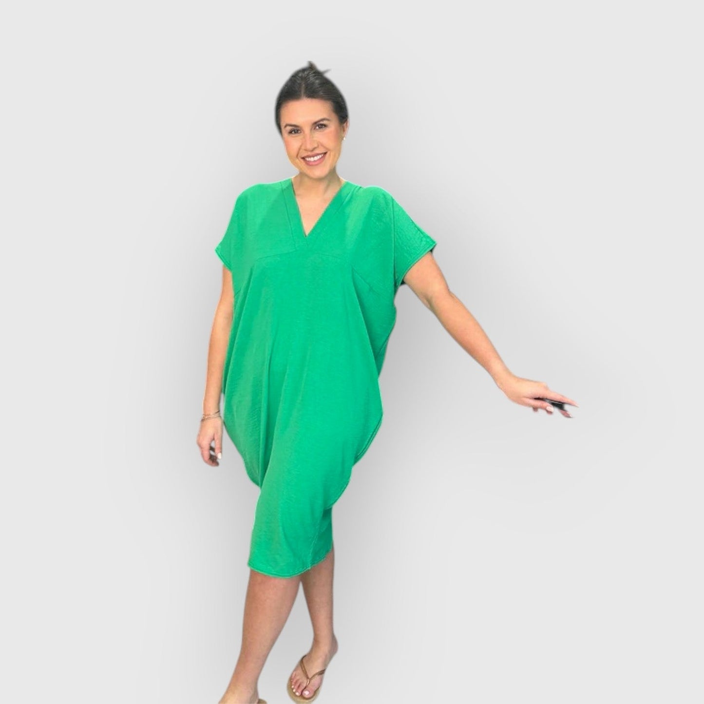 Luciana V Neck Dress