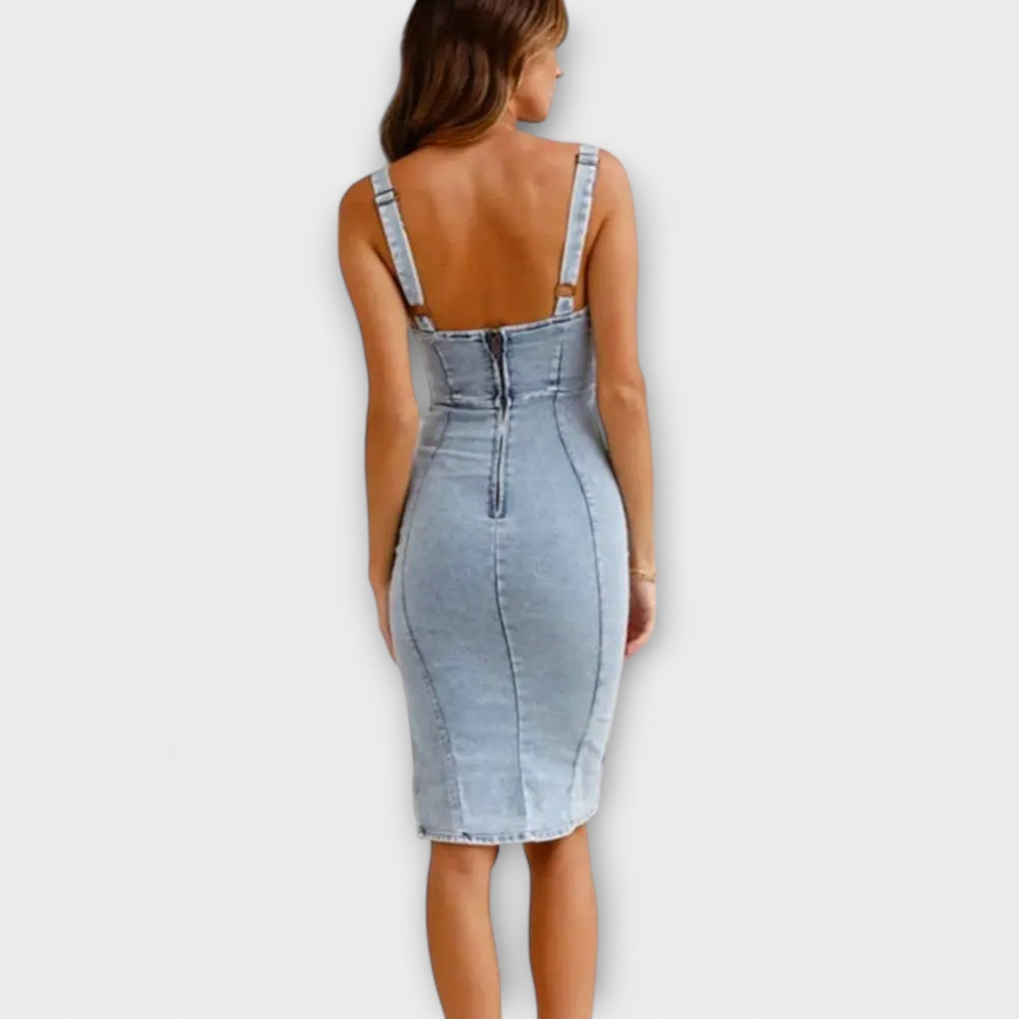 Gianna - Denim Dress with Adjustable Straps