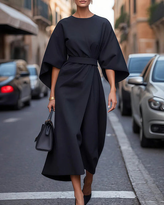 Celestine Belted Midi Dress
