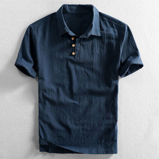 Lorenzo | Linen Polo Shirt